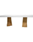 White Outdoor Dining Table for 10 or 12 people - LOOMLAN - Artesia - Outdoor Dining Tables