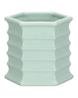 Willow Hexagonal Designed Ceramic Planter - LOOMLAN - Chelsea House - Planters