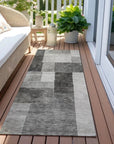 LOOMLAN Rugs Wovari Gray Washable Indoor-Outdoor Rug
