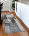 LOOMLAN Rugs Wovari Gray Washable Indoor-Outdoor Rug