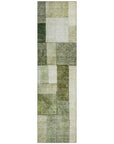 LOOMLAN Rugs Wovari Green Washable Indoor-Outdoor Rug