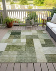 LOOMLAN Rugs Wovari Green Washable Indoor-Outdoor Rug