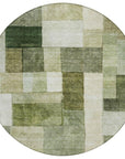 LOOMLAN Rugs Wovari Green Washable Indoor-Outdoor Rug