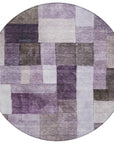 LOOMLAN Rugs Wovari Purple Washable Indoor-Outdoor Rug