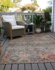 LOOMLAN Rugs Yaniqa Gray Washable Indoor-Outdoor Rug