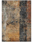 LOOMLAN Rugs Yasmineh Orange Washable Indoor-Outdoor Rug