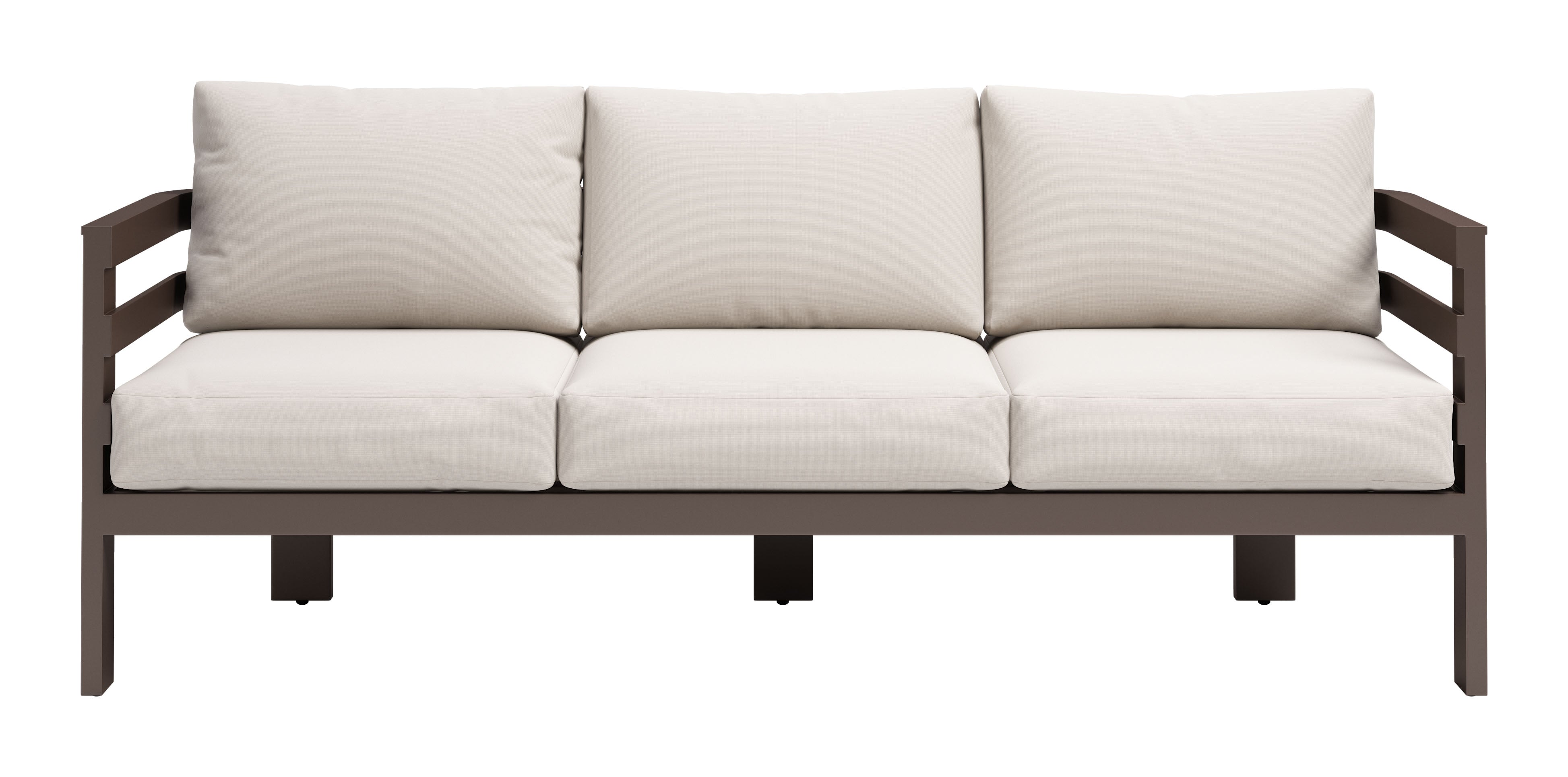 Bal Harbor Aluminum White Sofa