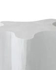Artesia Naka Outdoor Live Edge White Side Table