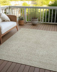 LOOMLAN Rugs Zafrine Beige Washable Indoor-Outdoor Rug