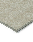LOOMLAN Rugs Zafrine Beige Washable Indoor-Outdoor Rug