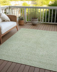 LOOMLAN Rugs Zafrine Green Washable Indoor-Outdoor Rug
