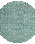 LOOMLAN Rugs Zafrine Teal Washable Indoor-Outdoor Rug