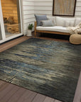 LOOMLAN Rugs Zahran Brown Washable Indoor-Outdoor Rug