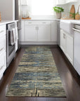LOOMLAN Rugs Zahran Brown Washable Indoor-Outdoor Rug