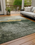 LOOMLAN Rugs Zailor Fern Washable Indoor-Outdoor Rug