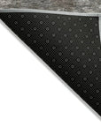 LOOMLAN Rugs Zailor Gray Washable Indoor-Outdoor Rug