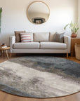 LOOMLAN Rugs Zailor Gray Washable Indoor-Outdoor Rug