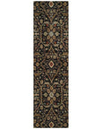 LOOMLAN Rugs Zara Black Washable Indoor-Outdoor Rug