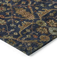 LOOMLAN Rugs Zara Blue Washable Indoor-Outdoor Rug