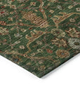 LOOMLAN Rugs Zara Green Washable Indoor-Outdoor Rug
