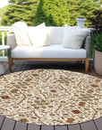 LOOMLAN Rugs Zara Ivory Washable Indoor-Outdoor Rug