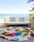 LOOMLAN Rugs Zarabelle Ivory Washable Indoor-Outdoor Rug