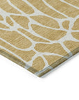 LOOMLAN Rugs Zarelia Gold Washable Indoor-Outdoor Rug