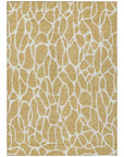 LOOMLAN Rugs Zarelia Gold Washable Indoor-Outdoor Rug