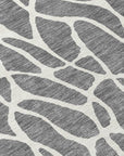 LOOMLAN Rugs Zarelia Gray Washable Indoor-Outdoor Rug