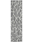 LOOMLAN Rugs Zarelia Gray Washable Indoor-Outdoor Rug