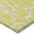 LOOMLAN Rugs Zarelia Yellow Washable Indoor-Outdoor Rug