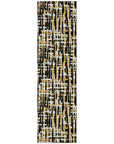 LOOMLAN Rugs Zarifa Black Washable Indoor-Outdoor Rug