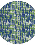 LOOMLAN Rugs Zarifa Blue Washable Indoor-Outdoor Rug