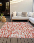 LOOMLAN Rugs Zarifa Coral Washable Indoor-Outdoor Rug