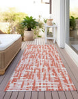 LOOMLAN Rugs Zarifa Coral Washable Indoor-Outdoor Rug