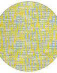 LOOMLAN Rugs Zarifa Gold Washable Indoor-Outdoor Rug