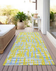 LOOMLAN Rugs Zarifa Gold Washable Indoor-Outdoor Rug