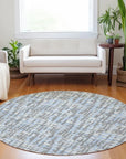 Zarifa Gray Washable Indoor - Outdoor Rug - LOOMLAN - LOOMLAN Rugs - Outdoor Rugs