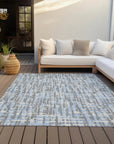 Zarifa Gray Washable Indoor - Outdoor Rug - LOOMLAN - LOOMLAN Rugs - Outdoor Rugs