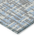 Zarifa Gray Washable Indoor - Outdoor Rug - LOOMLAN - LOOMLAN Rugs - Outdoor Rugs