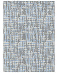 Zarifa Gray Washable Indoor - Outdoor Rug - LOOMLAN - LOOMLAN Rugs - Outdoor Rugs