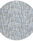 Zarifa Gray Washable Indoor - Outdoor Rug - LOOMLAN - LOOMLAN Rugs - Outdoor Rugs
