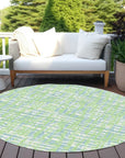 LOOMLAN Rugs Zarifa Green Washable Indoor-Outdoor Rug