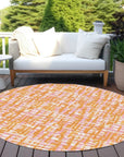 LOOMLAN Rugs Zarifa Orange Washable Indoor-Outdoor Rug