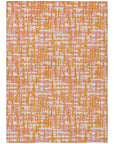 LOOMLAN Rugs Zarifa Orange Washable Indoor-Outdoor Rug