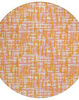 LOOMLAN Rugs Zarifa Orange Washable Indoor-Outdoor Rug