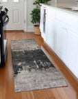 LOOMLAN Rugs Zehara Brown Washable Indoor-Outdoor Rug