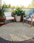 LOOMLAN Rugs Zena Beige Washable Indoor-Outdoor Rug