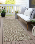 LOOMLAN Rugs Zena Beige Washable Indoor-Outdoor Rug