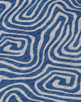 LOOMLAN Rugs Zena Blue Washable Indoor-Outdoor Rug